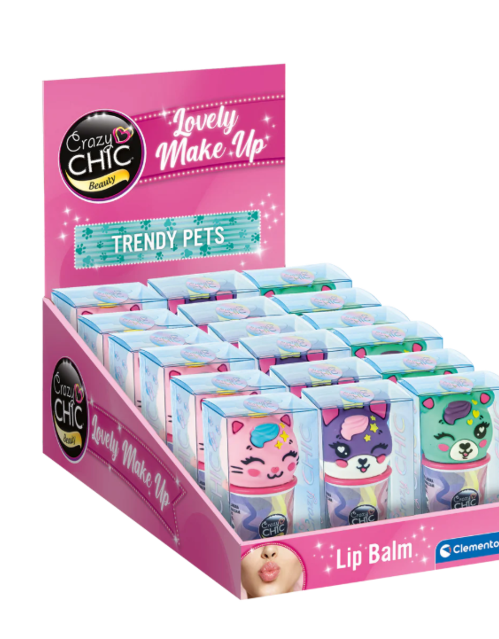 Crazy Chic CRAZY CHIC- LOVELY LIP BALM - TRENDY PETS ASST.