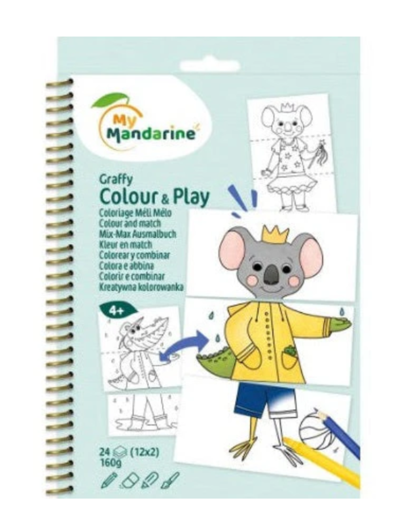 My Mandarine Graffy Colour & Play, Dressed animals