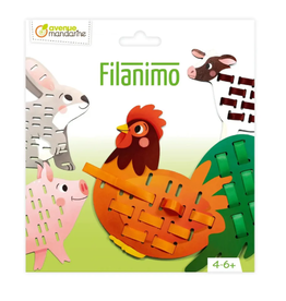 Avenue Mandarine Ribbon weaving, farm animals