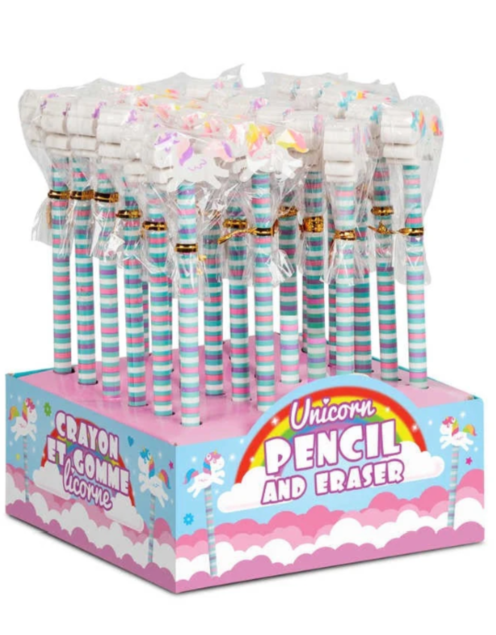 One for Fun UNICORN PENCIL AND ERASERS