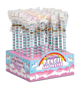 One for Fun UNICORN PENCIL AND ERASERS