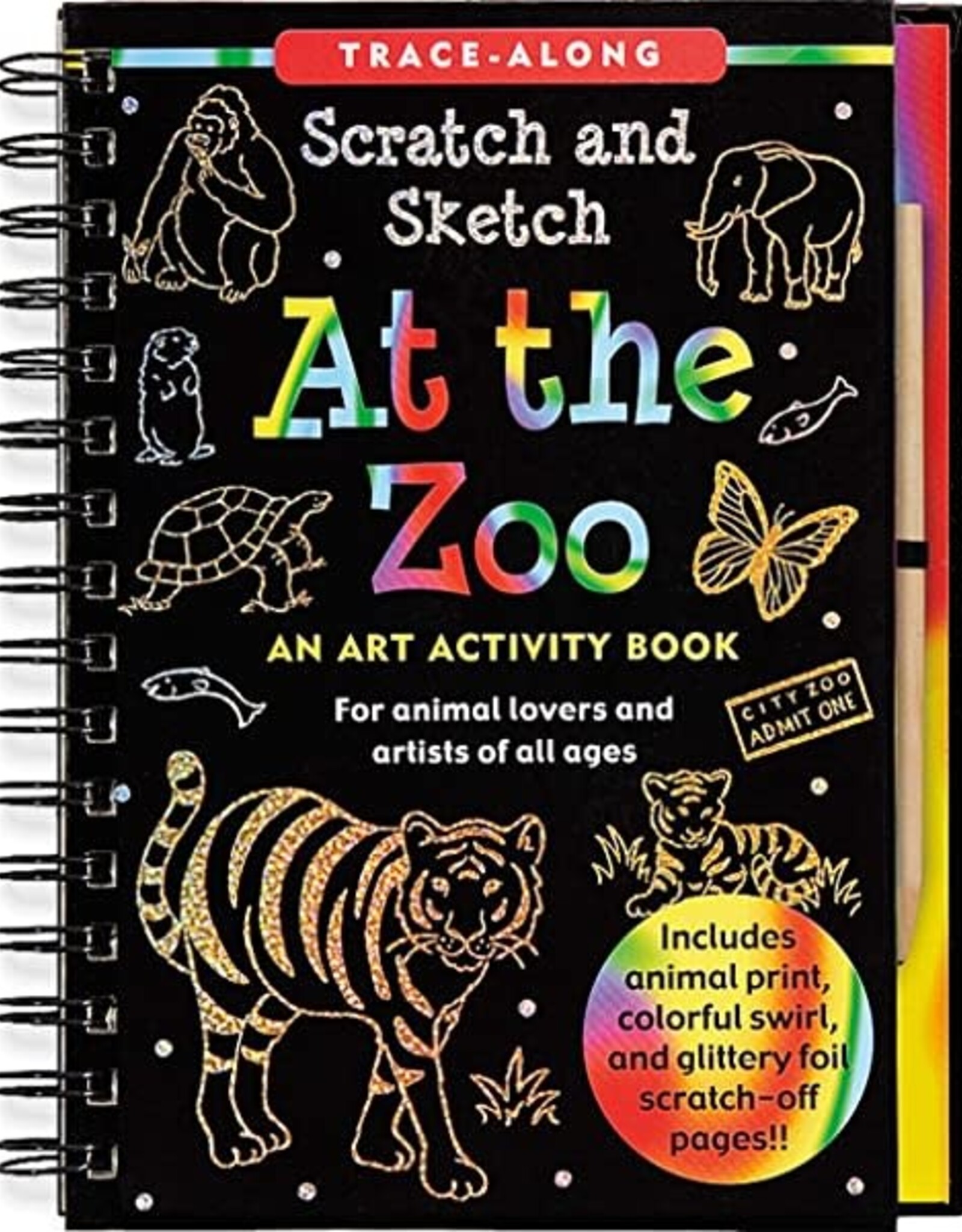 Peter Pauper Press At the Zoo Scratch and Sketch