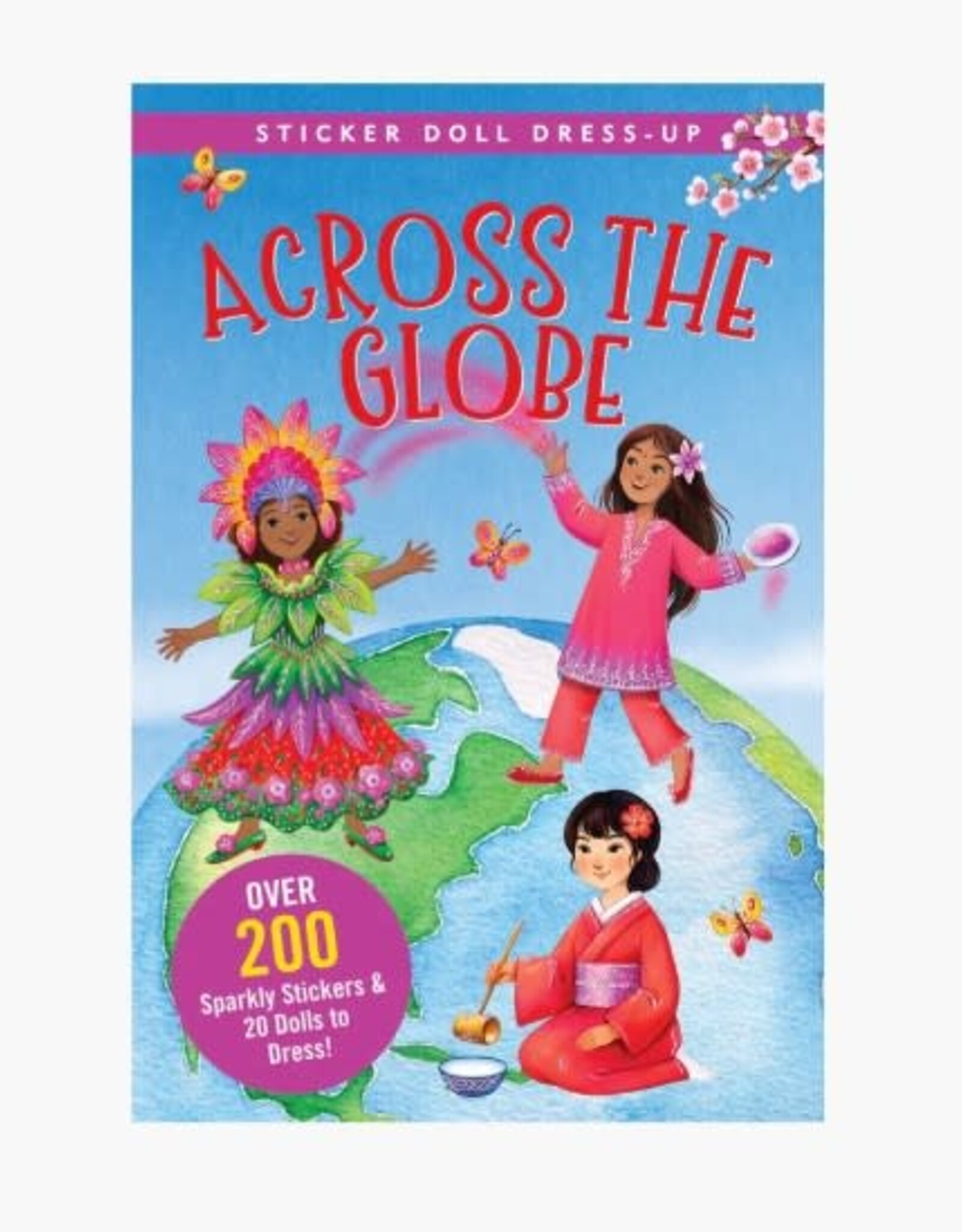 Peter Pauper Press Across the Globe Sticker Doll Dress-Up Book