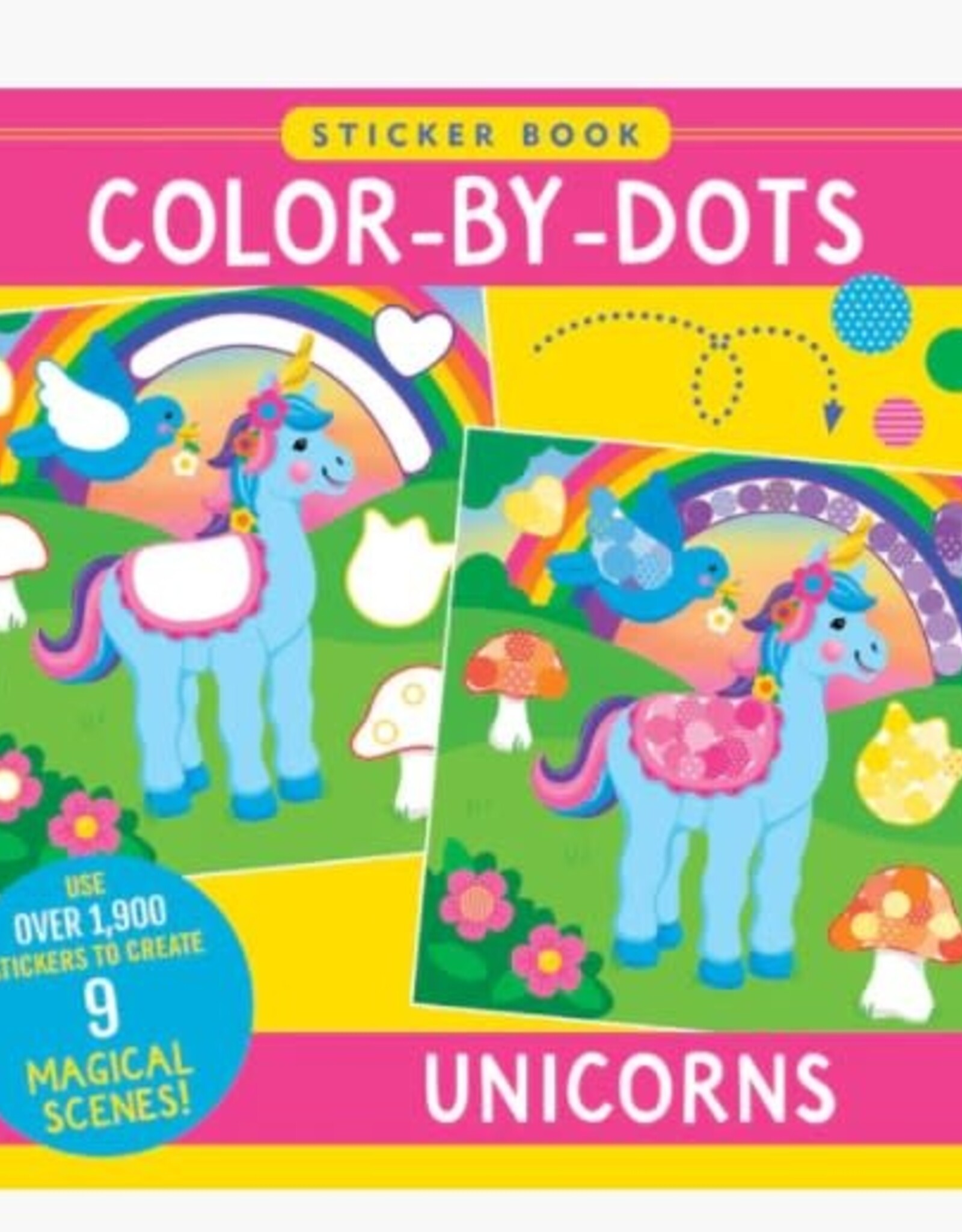 Peter Pauper Press COLOR-BY-DOTS STICKER BK UNICORNS