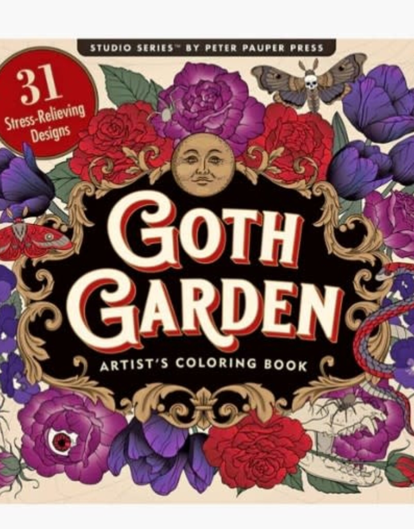 Peter Pauper Press COLOR BOOK GOTH GARDEN