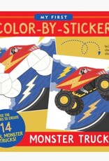Peter Pauper Press FIRST COLOR-BY-STICKER MONSTER TRUCKS