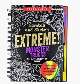 Peter Pauper Press Extreme! Monster Trucks Scratch and Sketch