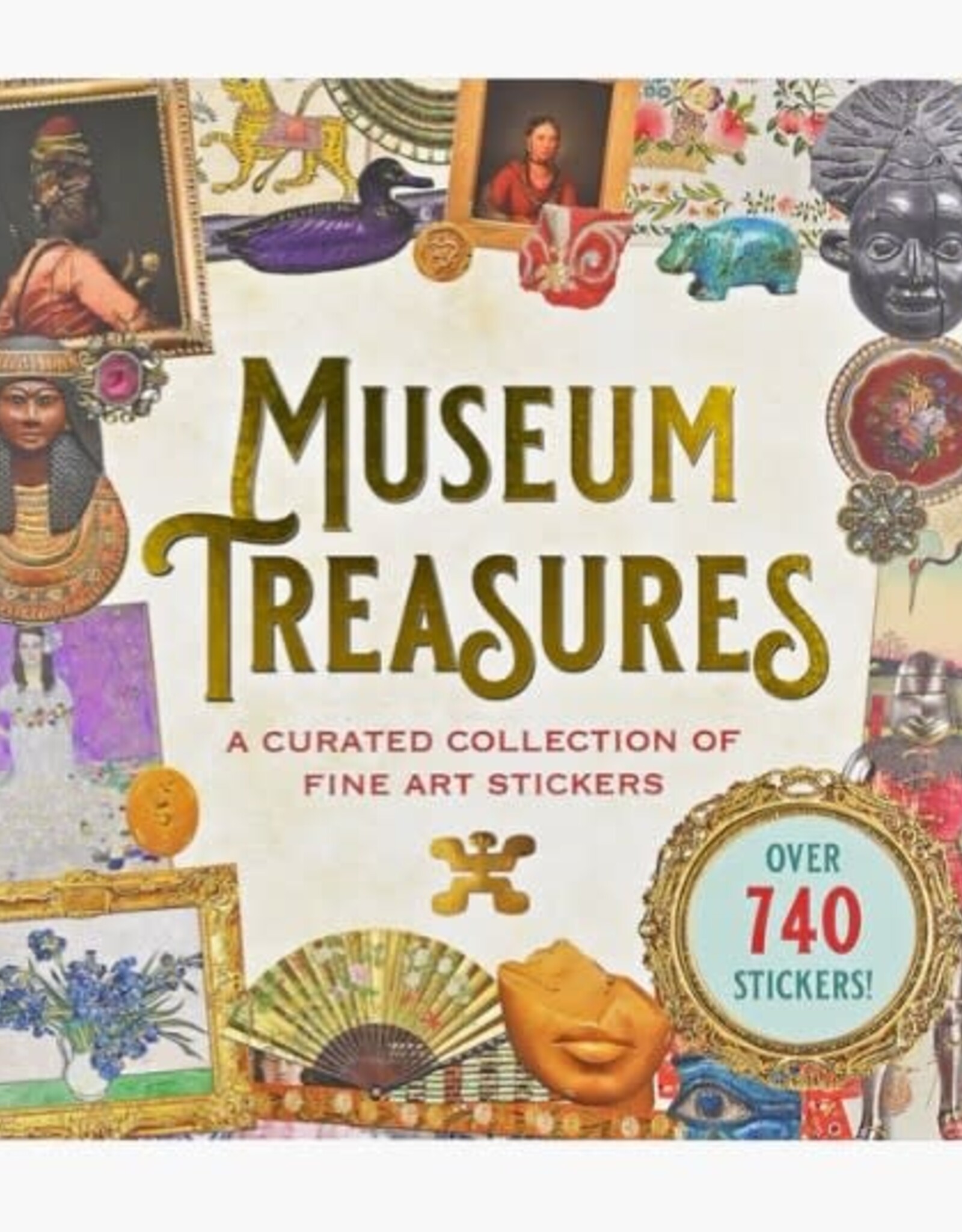 Peter Pauper Press STICKER BK MUSEUM TREASURES