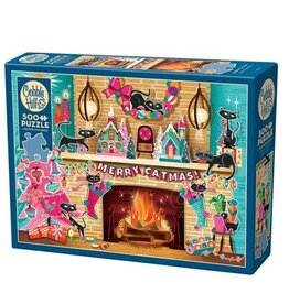Cobble Hill Merry Catmas 500pc