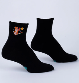 Sock It To Me Quarter Crew - Space Cats
