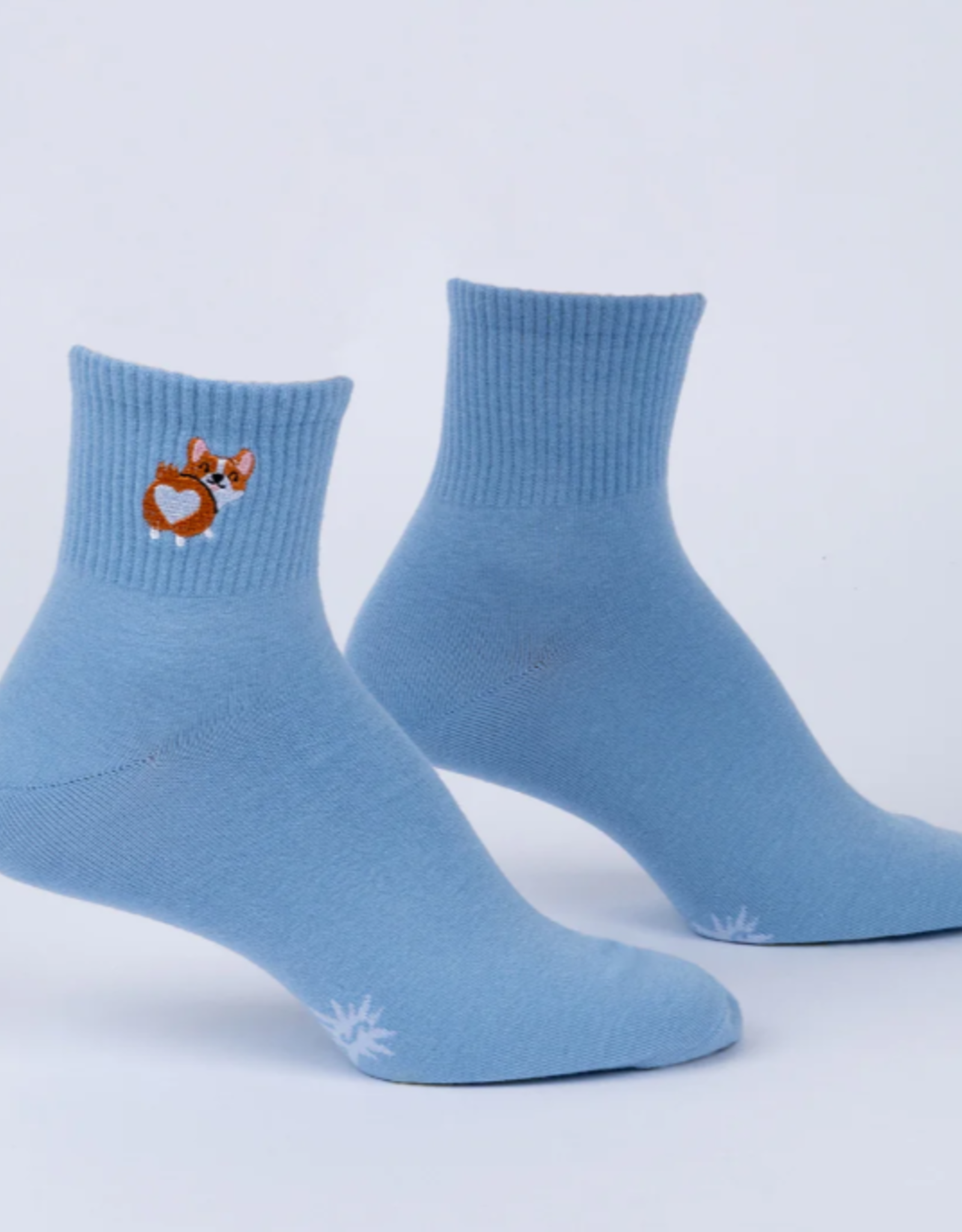 Sock It To Me Quarter Crew - Corgi Love