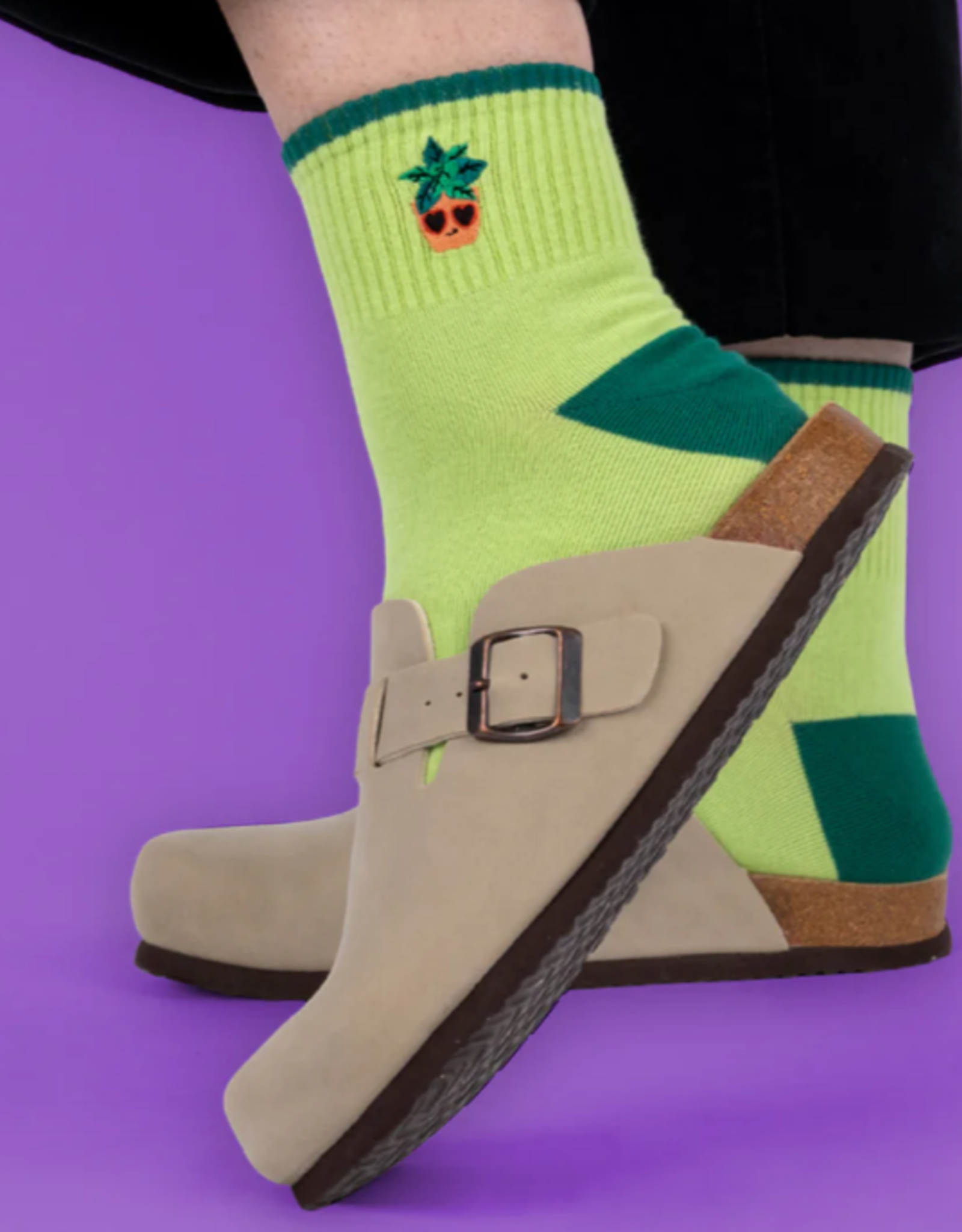 Sock It To Me Quarter Crew - Plant Lover