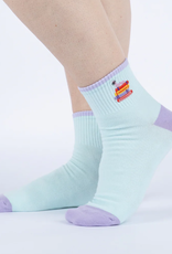 Sock It To Me Quarter Crew - Book Worm