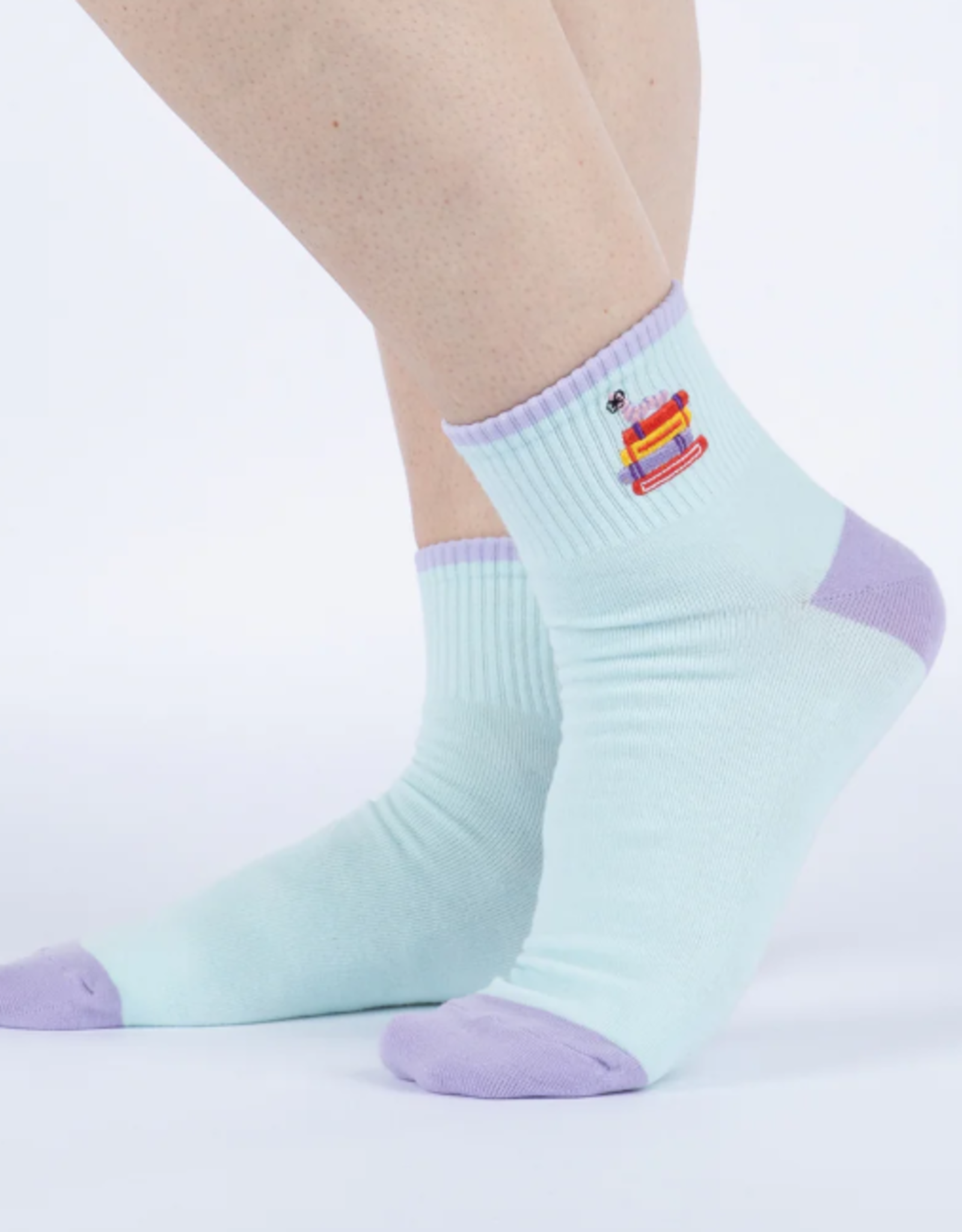 Sock It To Me Quarter Crew - Book Worm