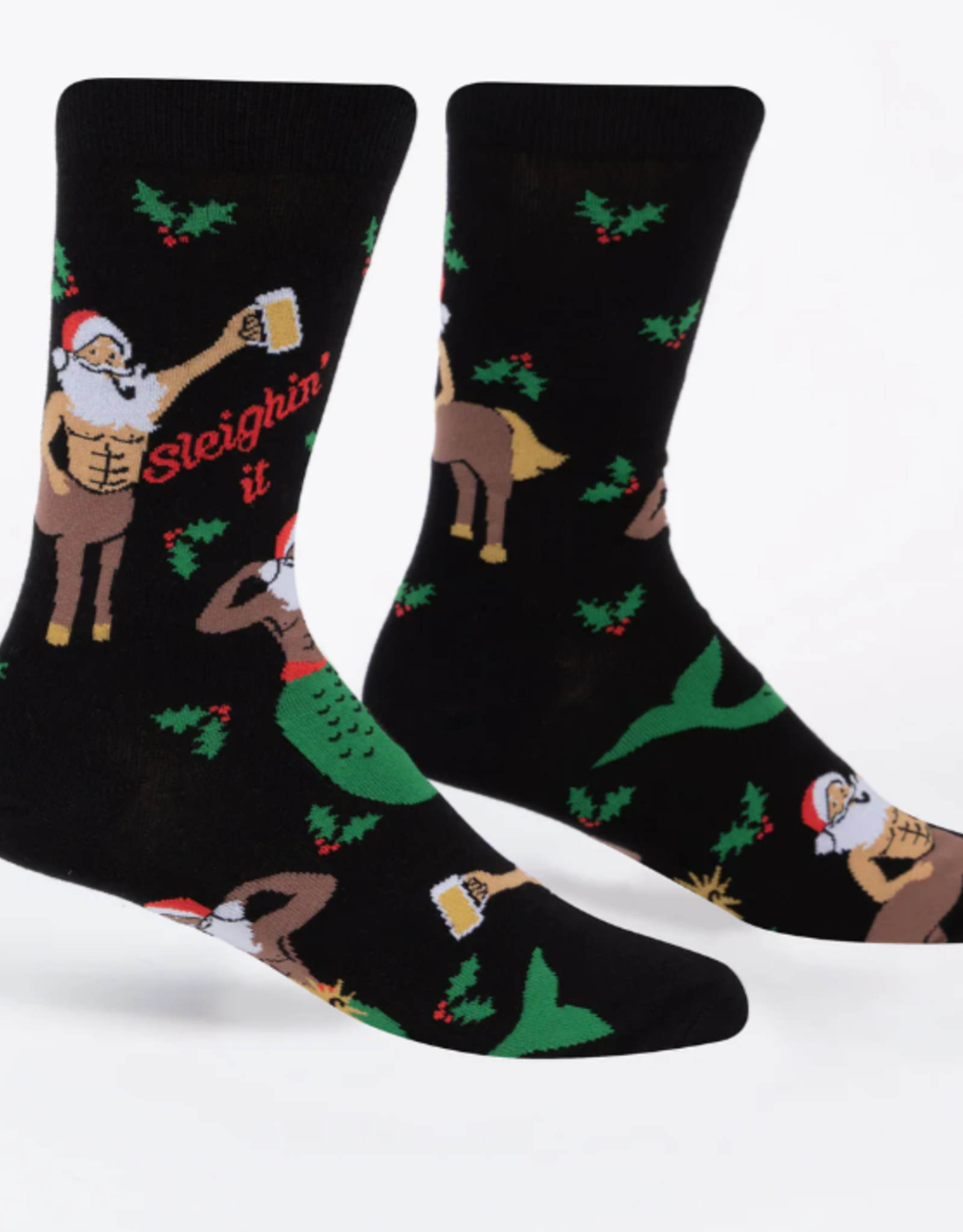 Sock It To Me Men's Crew - Sleighin' It