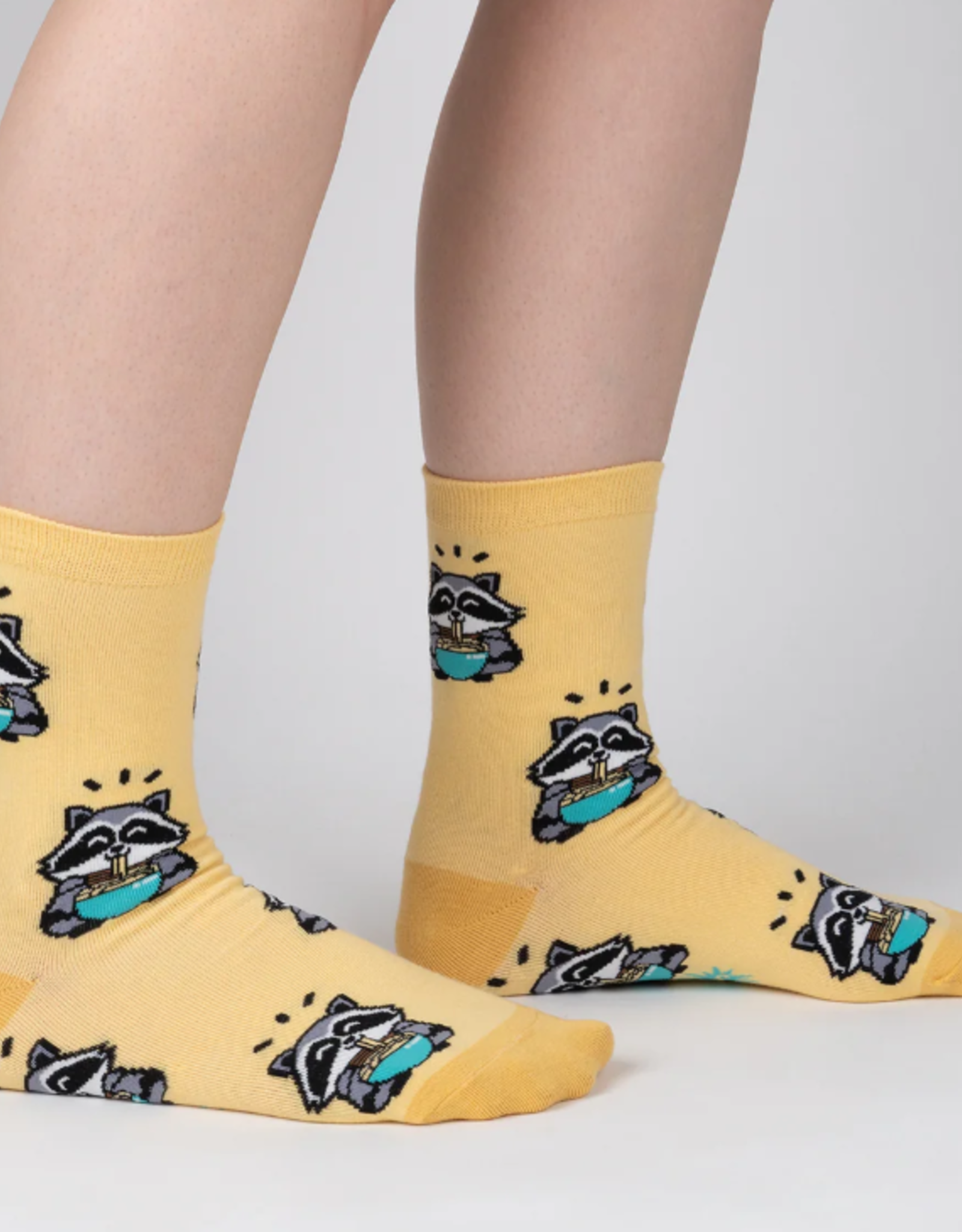 Sock It To Me Women's Crew - I Just Love Raccoons and Ramen, OK?