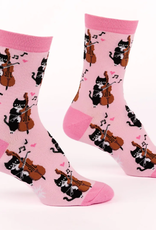 Sock It To Me Women's Crew - Mewsic to My Ears
