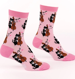 Sock It To Me Women's Crew - Mewsic to My Ears