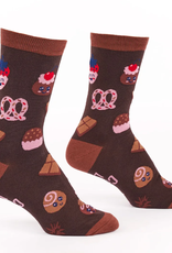 Sock It To Me Women's Crew - Just Here for the Chocolate