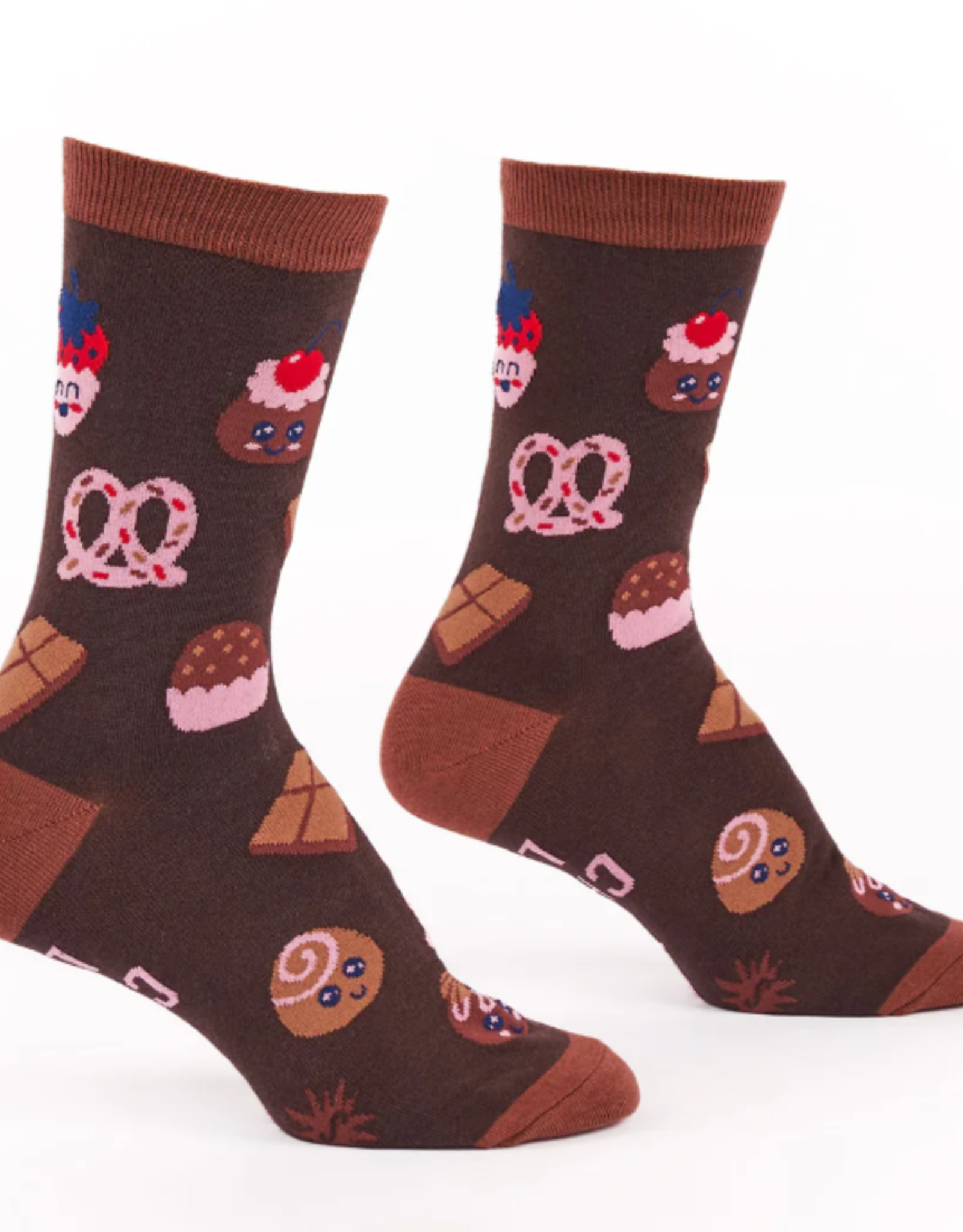 Sock It To Me Women's Crew - Just Here for the Chocolate