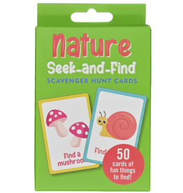 Peter Pauper Press Nature Seek-and-Find Scavenger Hunt Cards