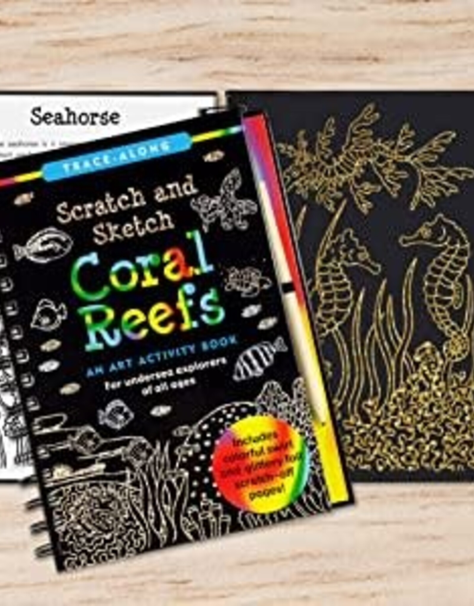 Peter Pauper Press SCRATCH & SKETCH CORAL REEF