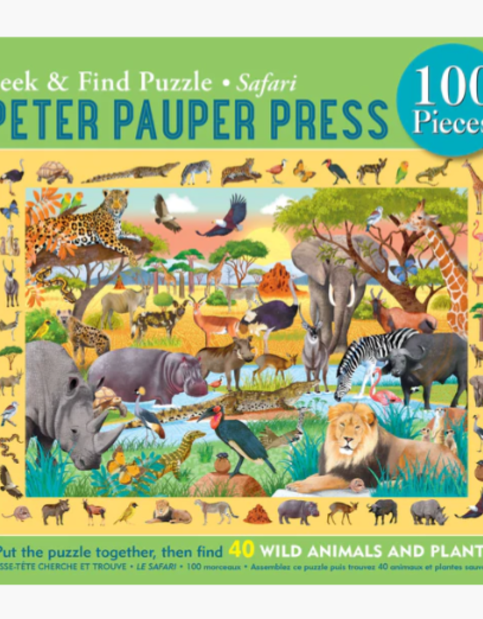 Peter Pauper Press SEEK & FIND PUZZLE SAFARI