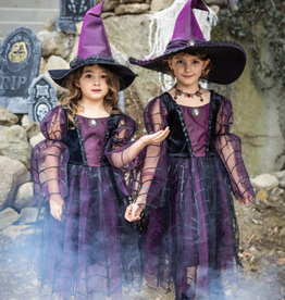 Great Pretenders Amethyst the Spider Witch Dress with Hat Size 5-6