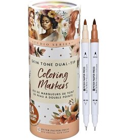 Peter Pauper Press Skin Tone Dual - Tip Coloring Markers