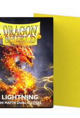 Dragon Shield Sleeves - Dragon Shield -  Matte DUAL Lightning (Yellow) (100)
