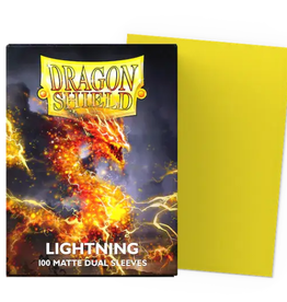 Dragon Shield Sleeves - Dragon Shield -  Matte DUAL Lightning (Yellow) (100)