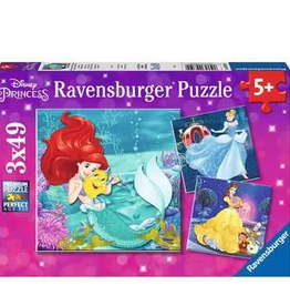 Ravensburger Princesses Adventure 3 x 49pc Puzzle