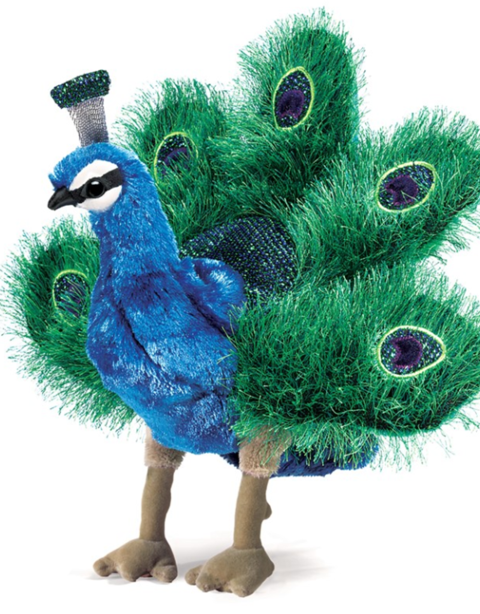 FOLKMANIS SMALL Peacock Puppet