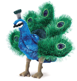 FOLKMANIS SMALL Peacock Puppet