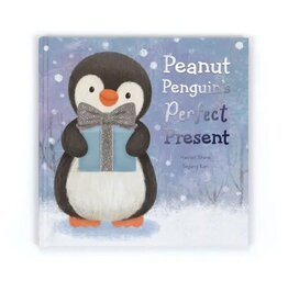 Jellycat Peanut Penguin's Perfect Present Book