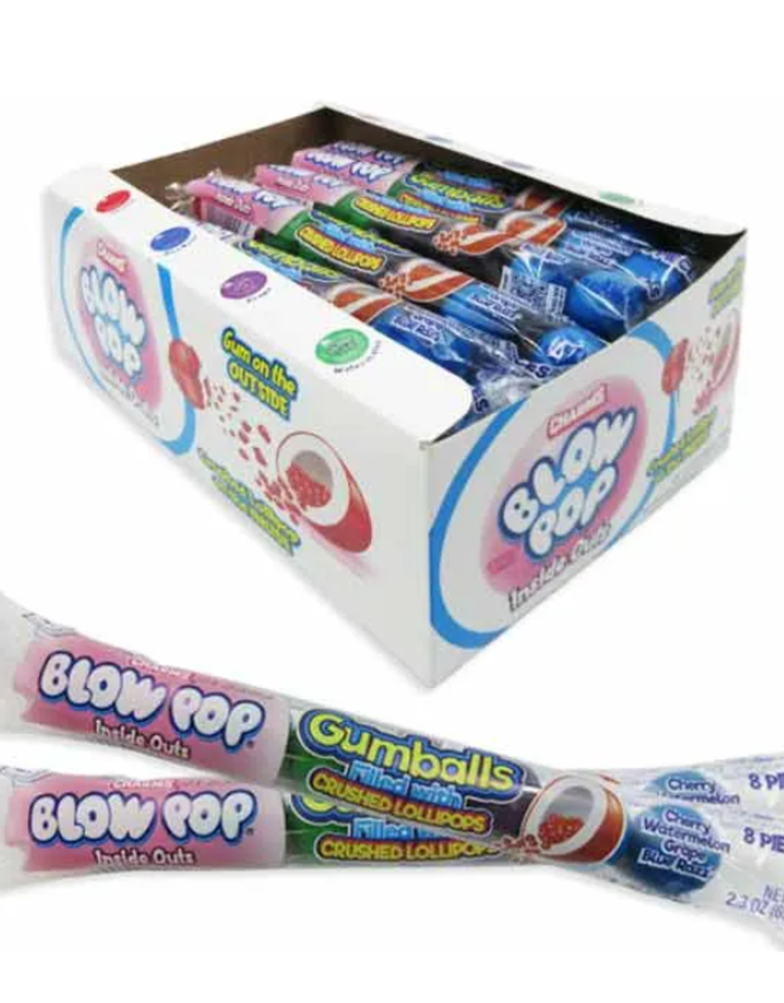 Blow Pops Inside Out Gumballs Tube (8pc)