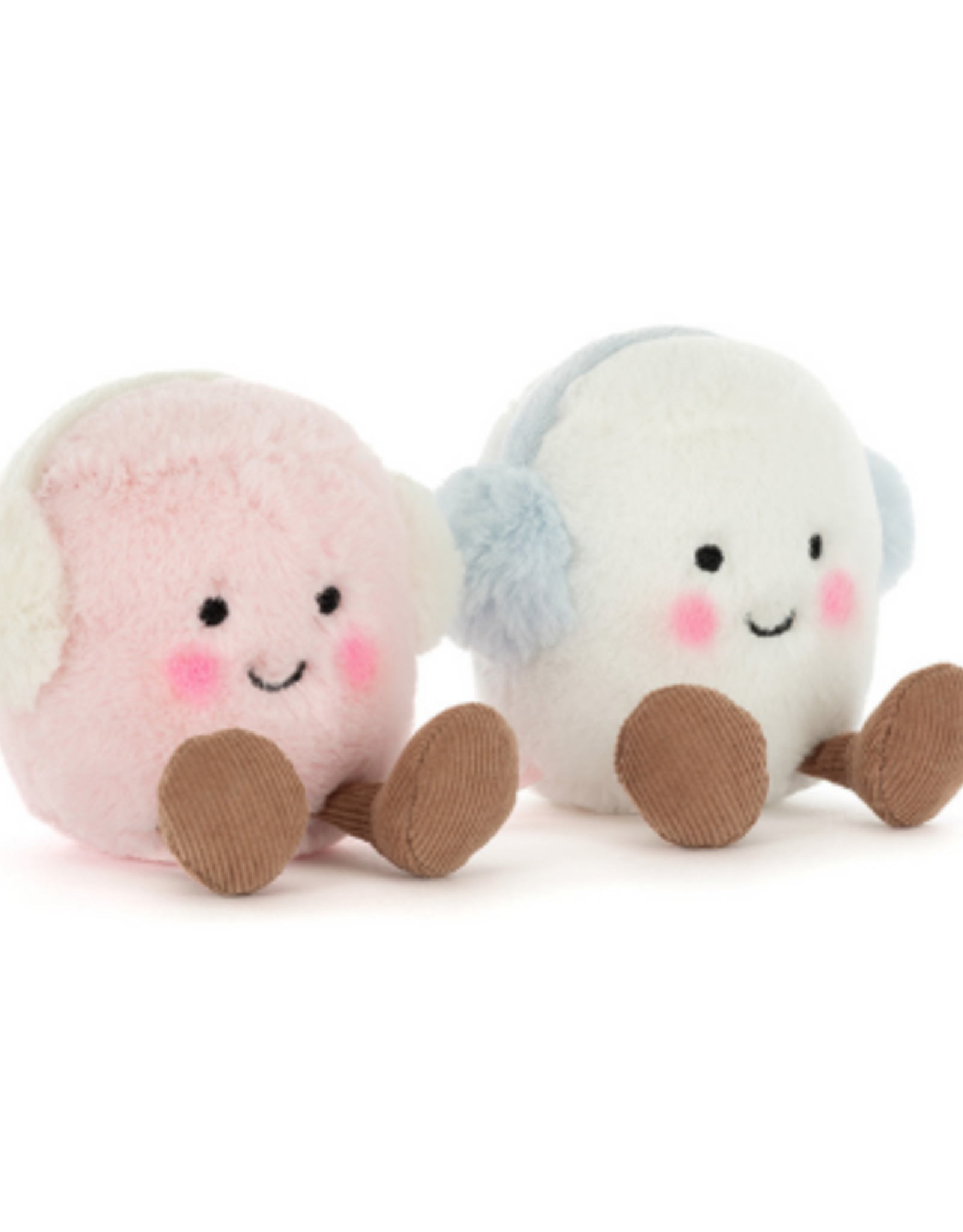 Jellycat Amuseables Toastie Pink and White Marshmallows