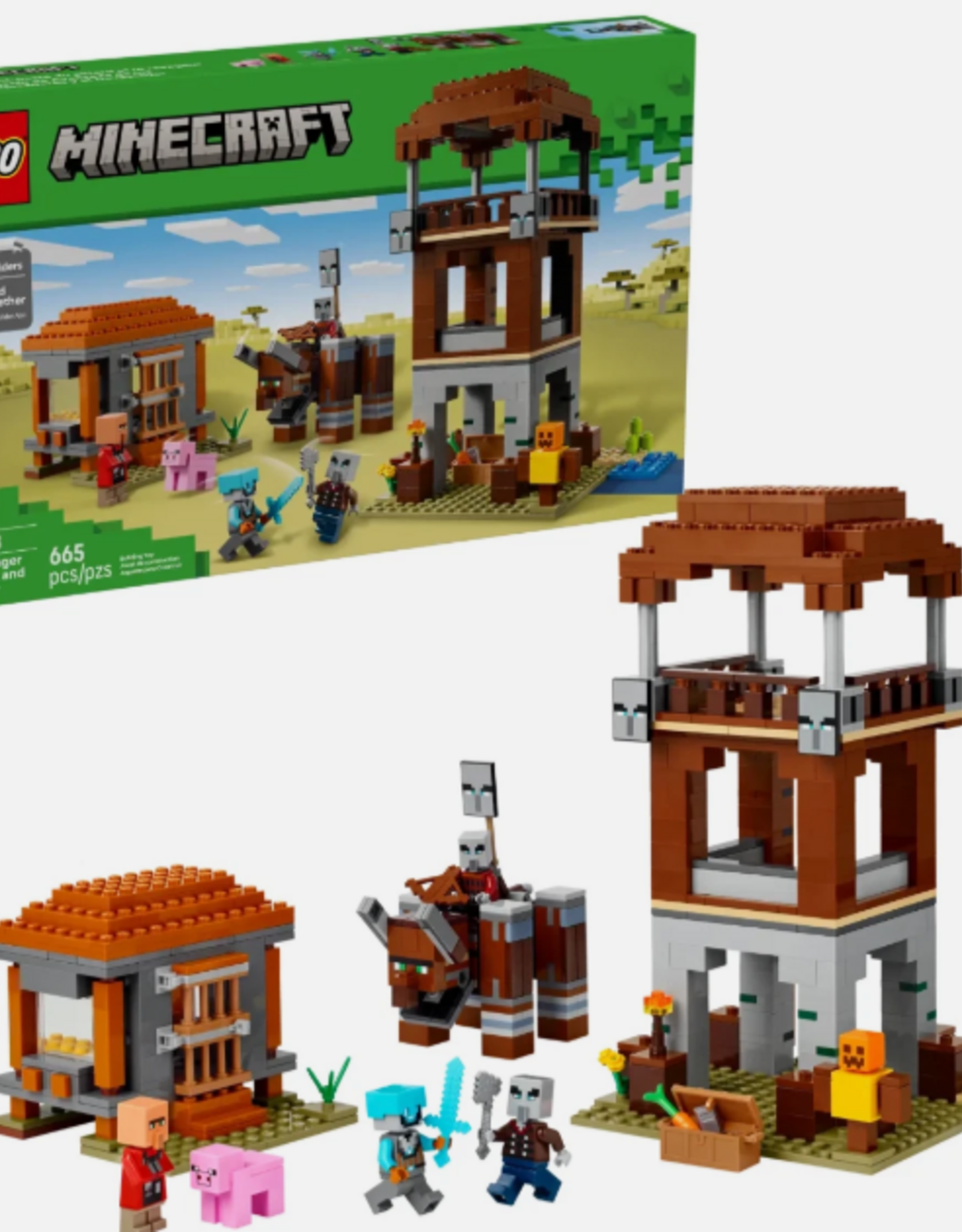 LEGO 21278 The Pillager Outpost and Ravager