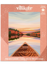 Villager Canoeing At Dawn 500pc