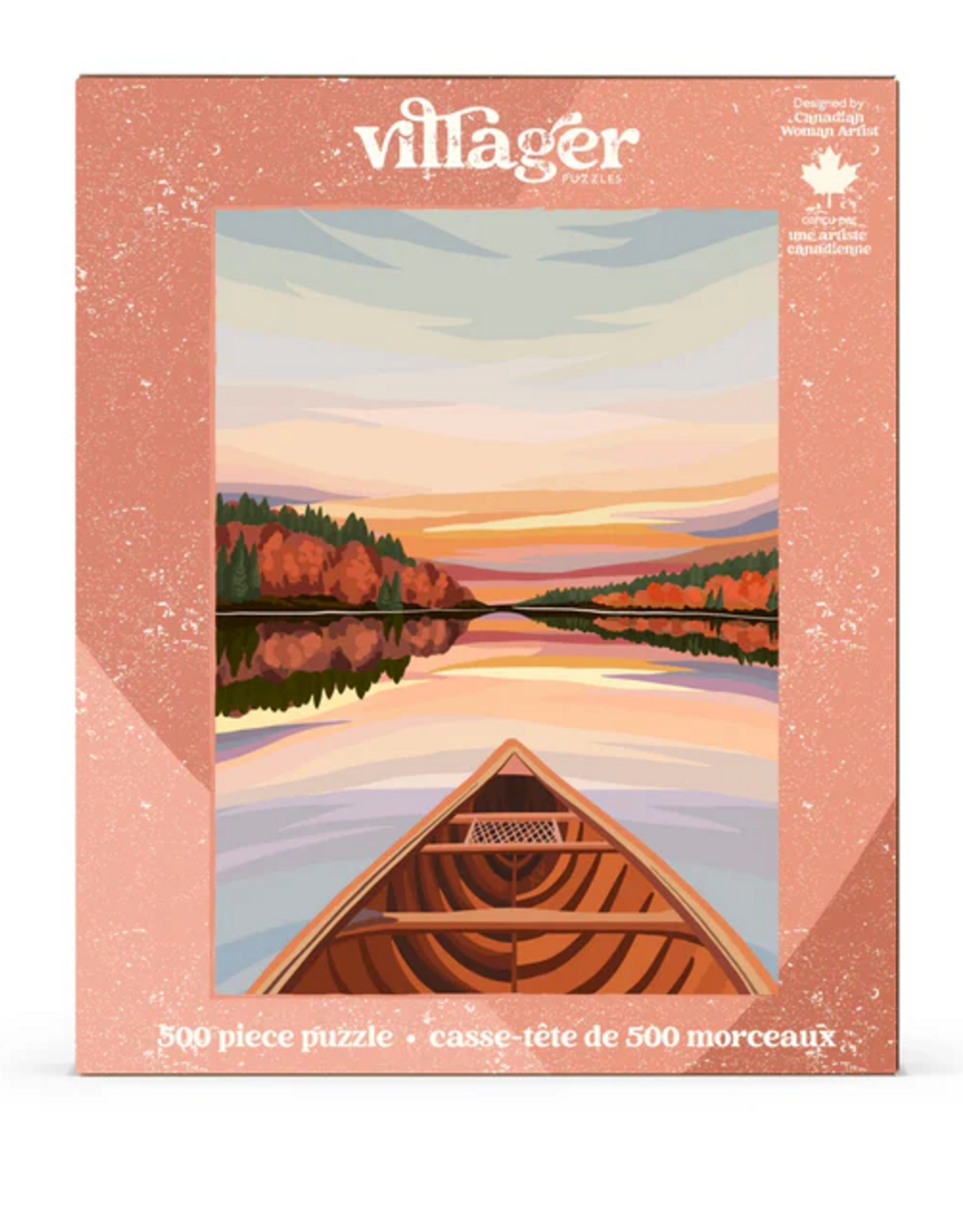 Villager Canoeing At Dawn 500pc