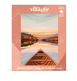 Villager Canoeing At Dawn 500pc