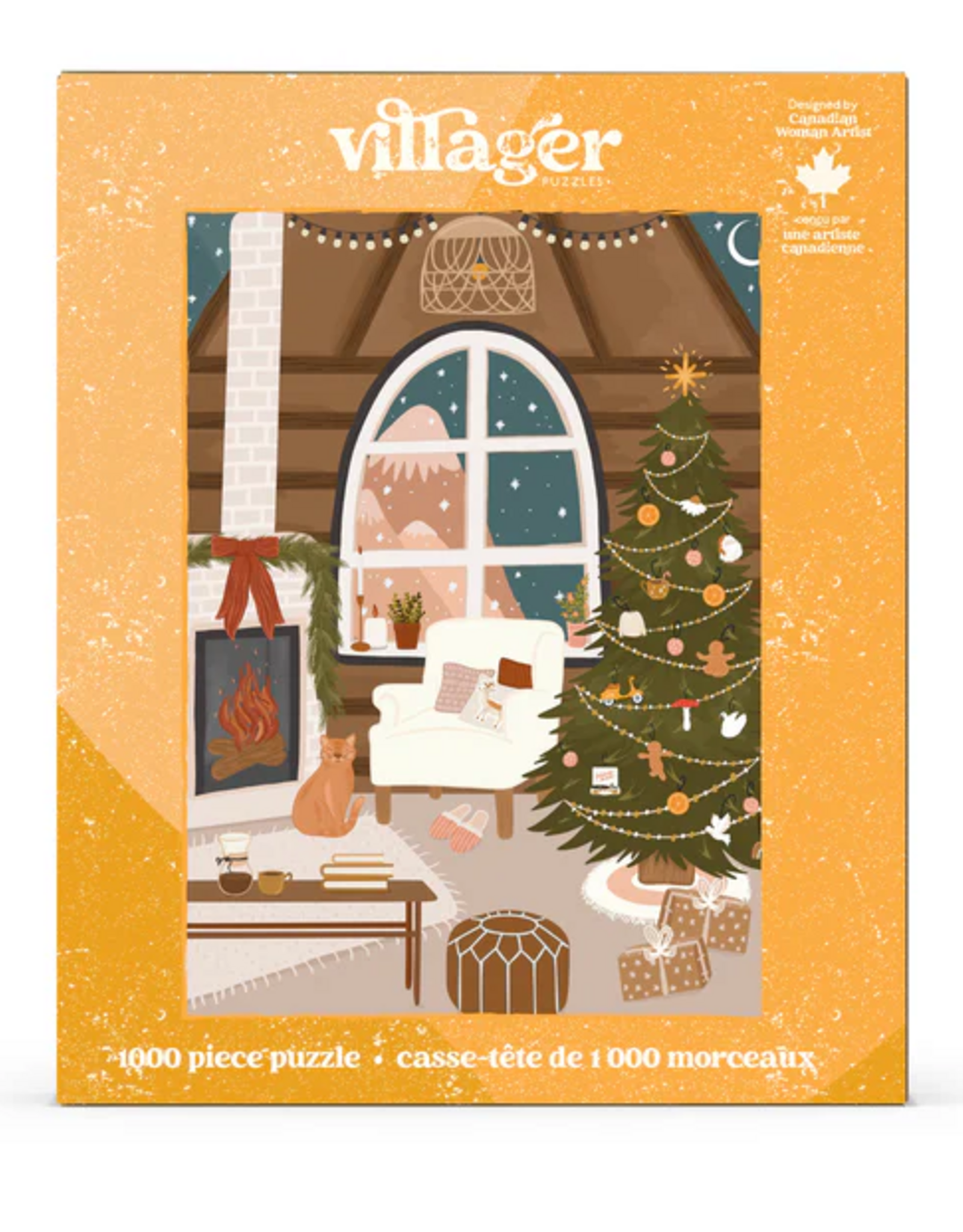 Villager Fireside Christmas 1000pc