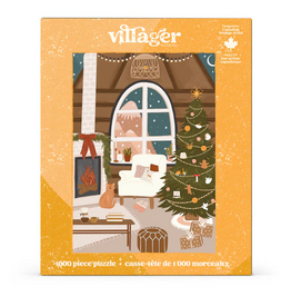 Villager Fireside Christmas 1000pc