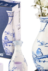 Pintoo Magpies on Plum Tree  - Puzzle Vase