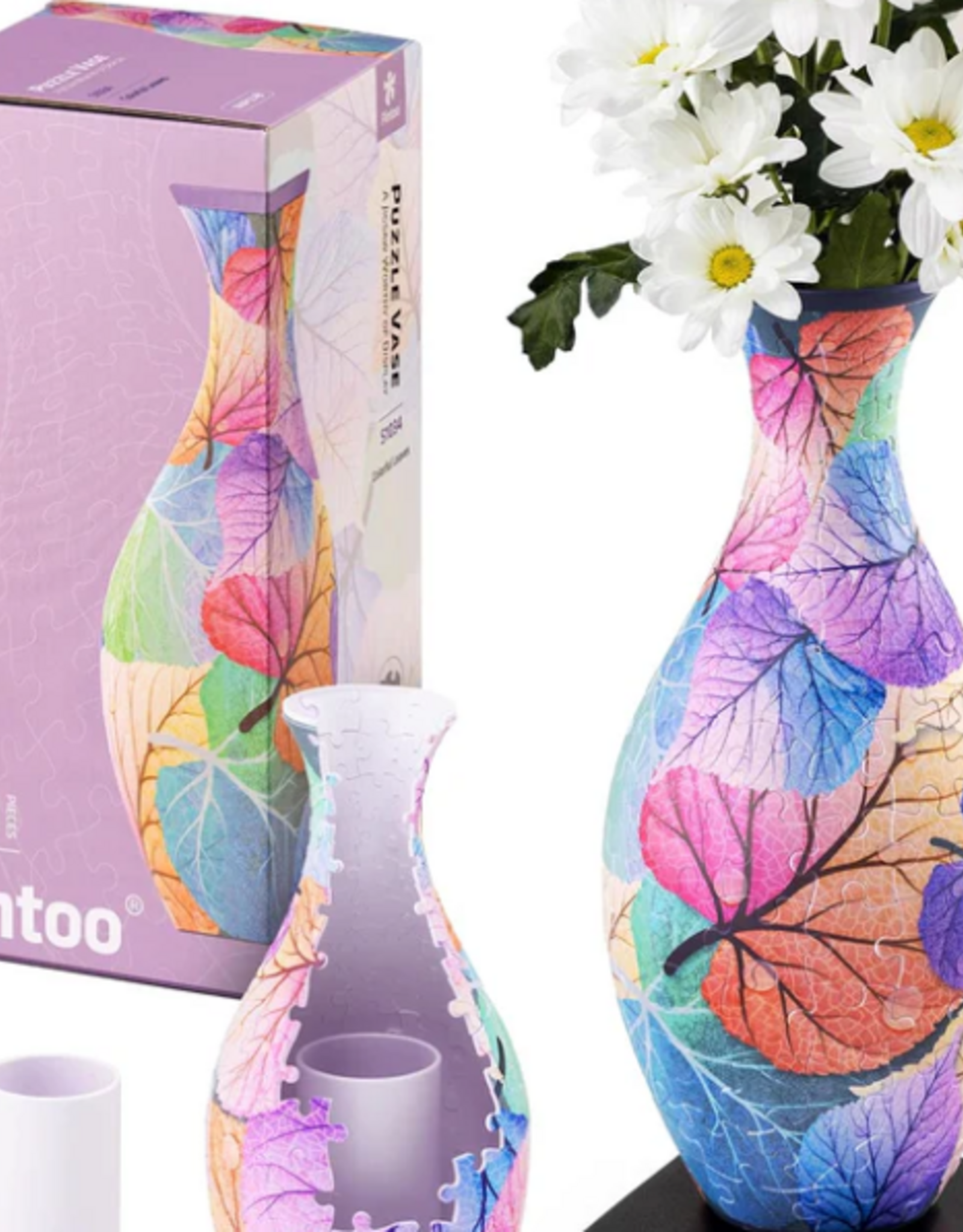 Pintoo Colorful Leaves - Puzzle Vase