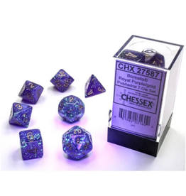 Chessex Borealis 7-Die Set Royal Purple/Gold Luminary