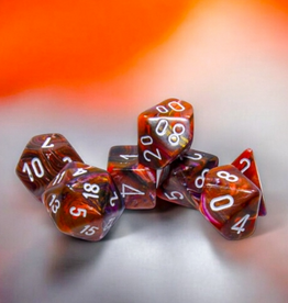 Chessex Dice - 7pc Festive - Symphony/White Polyhedral