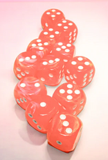 Chessex Festive 12D6 Dahlia/White Luminary 16mm