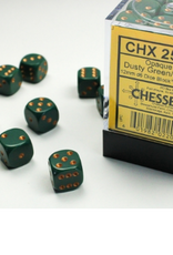 Chessex Opaque 12D6 Dusty Green/Copper 16mm