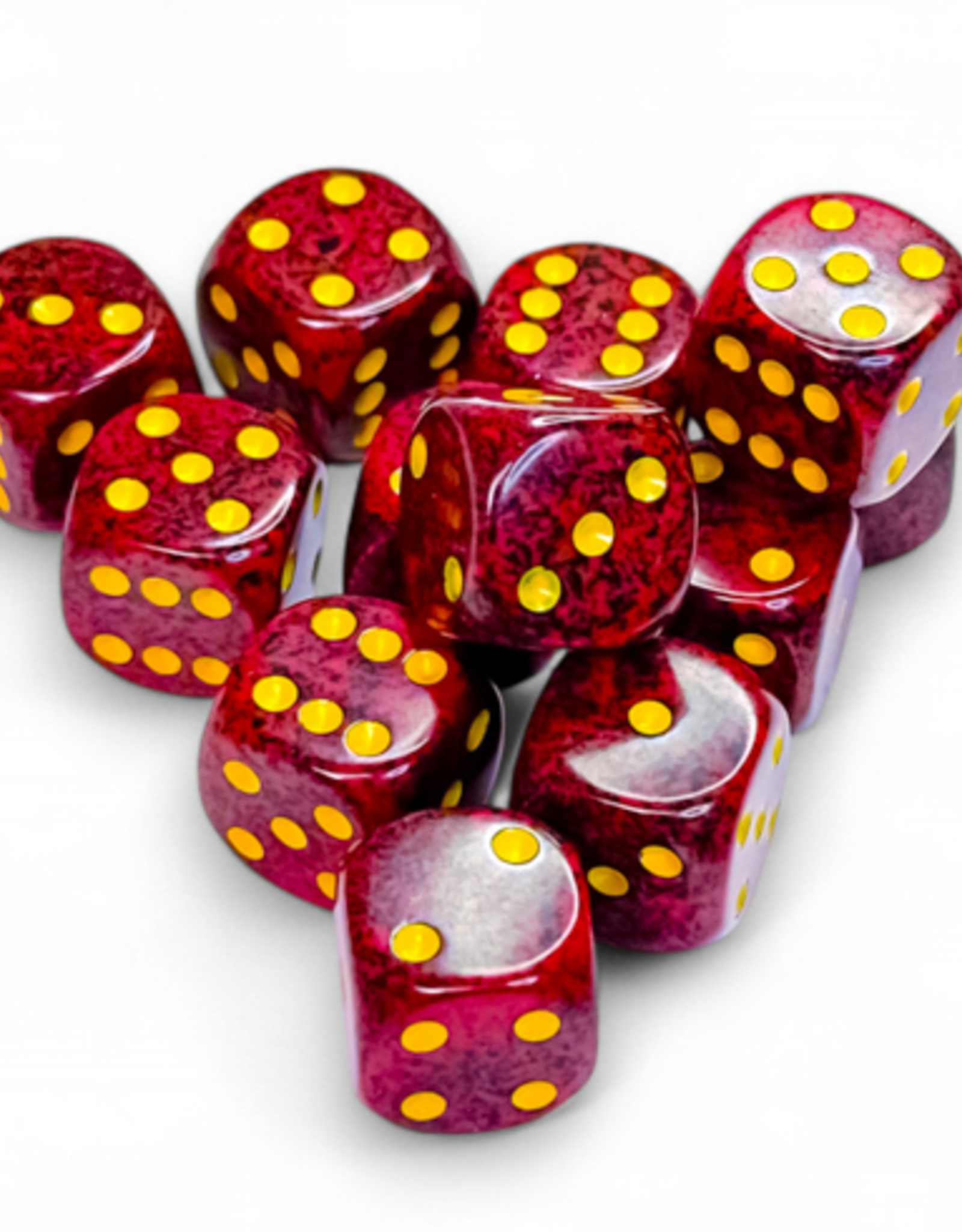 Chessex Dice - Speckled 12D6 Mercury 16mm